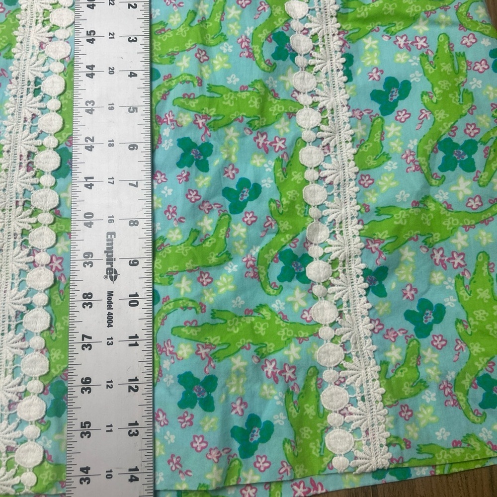 Lilly Pulitzer Alberta Gator Skort Size 6 Blue Green Alligator Golf Tennis - Picture 4 of 7